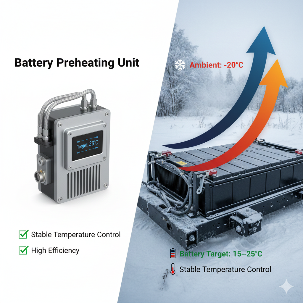 battery thermal management system preheating diagram