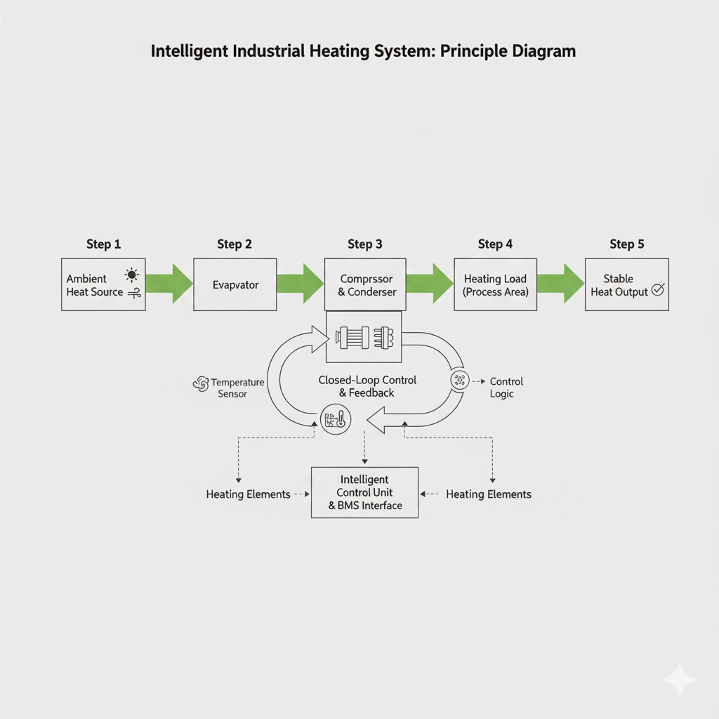 comparison between traditional heating and energy efficient industrial heating