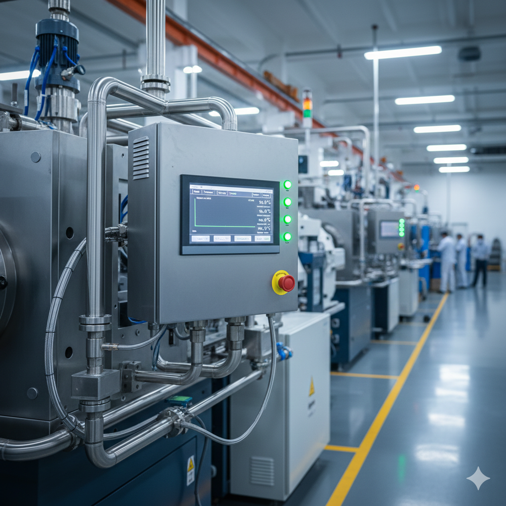 electric heater alternative installed in industrial equipment