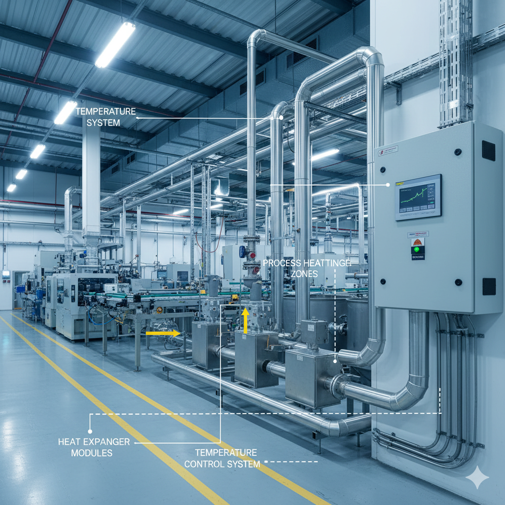 energy efficient industrial heating solution for stable industrial processes