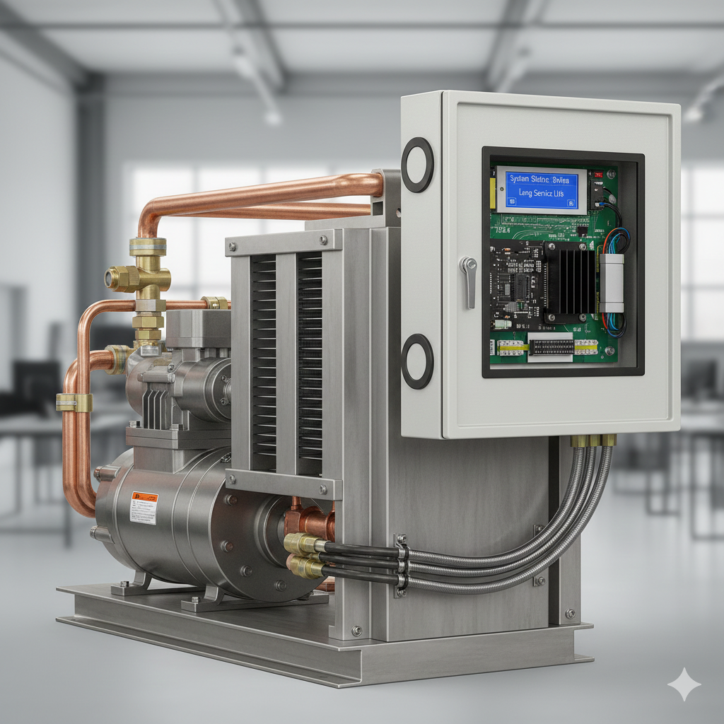 industrial heat pump heating module