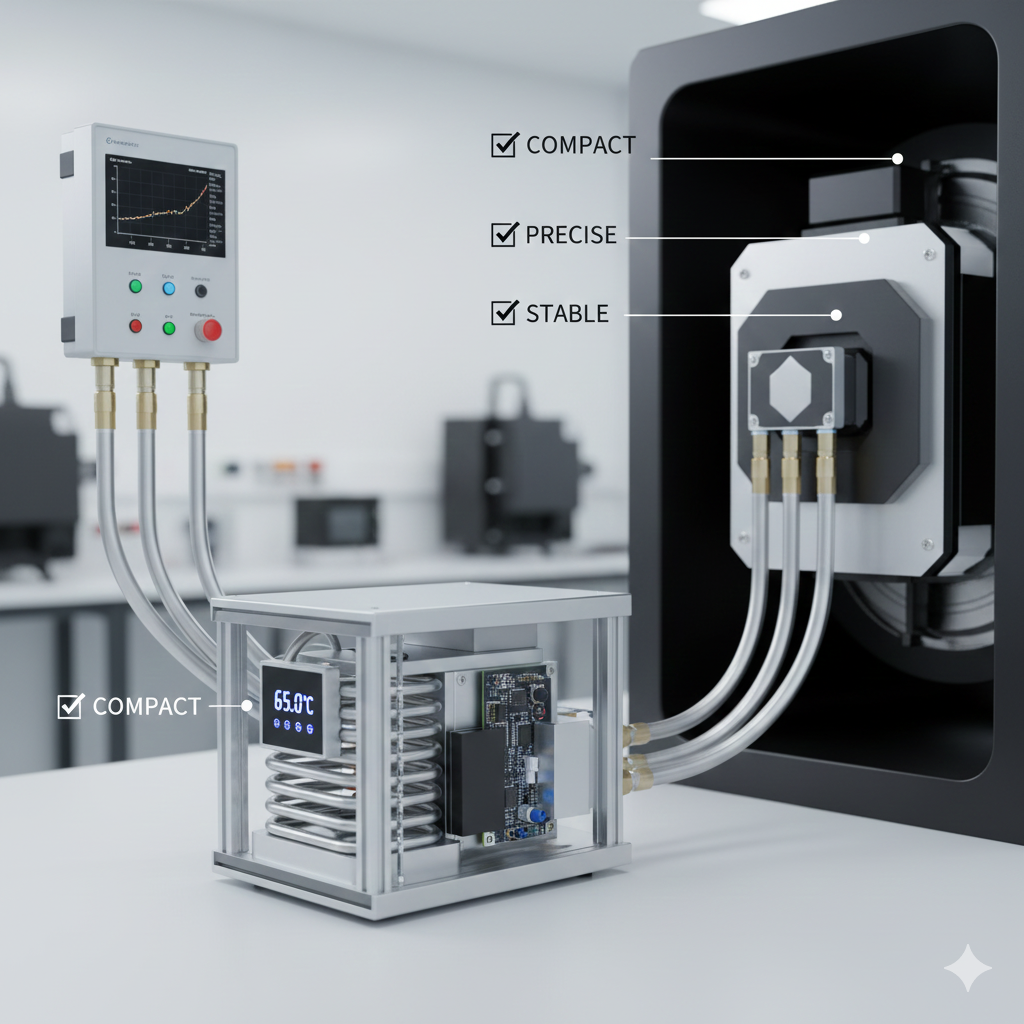 laser system heating unit for precise temperature control