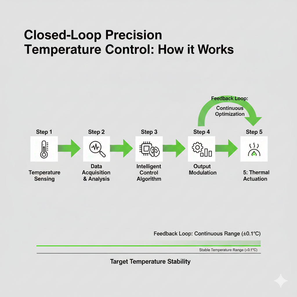 working principle of constant temperature heating unit with closed loop control