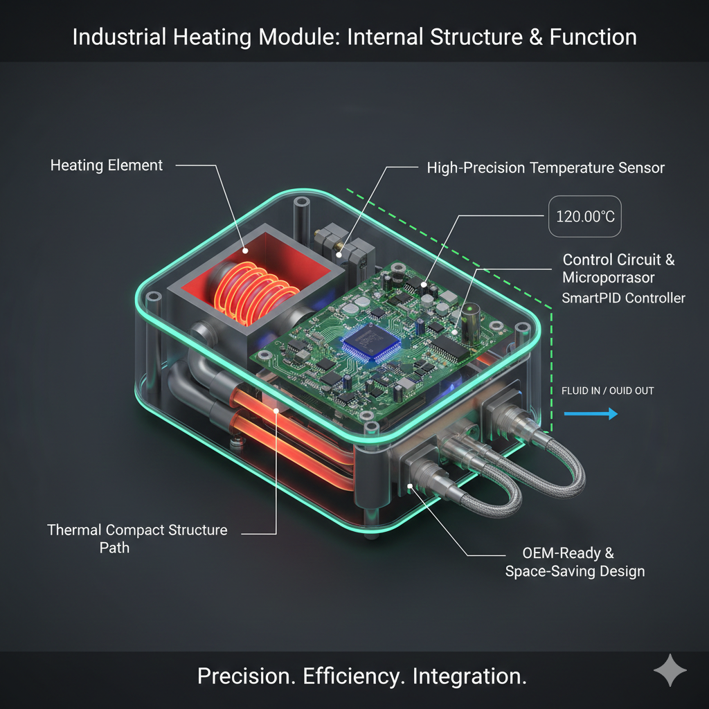 internal structure of industrial precision heating module