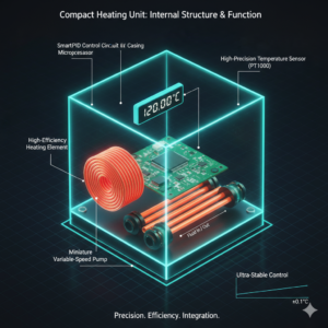 working principle of compact heating unit with closed loop temperature control