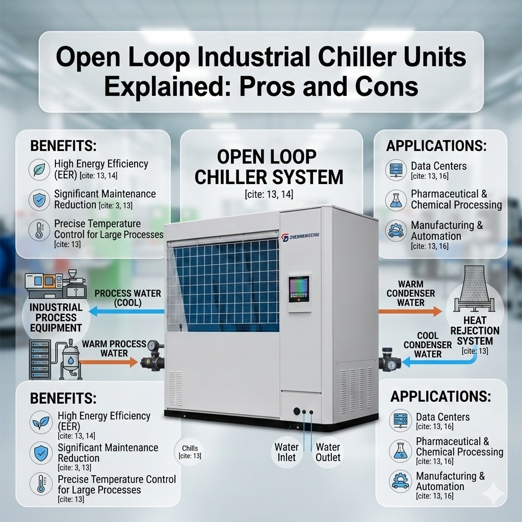 industrial water chiller unit installation